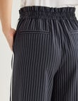 Whistle Sport Stripe Short Length Jog Pant, Navy Pinstripe product photo View 05 S