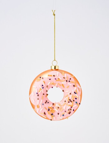 Christmas Shop Merry Morsels Glass Donut, Pink product photo