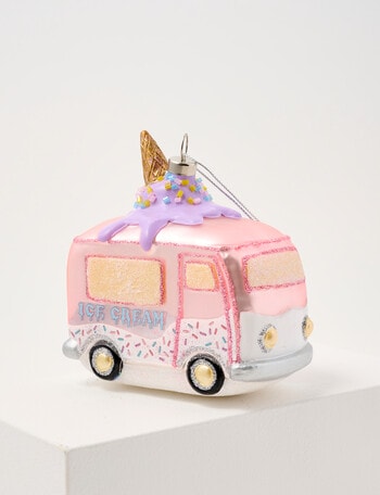 Christmas Shop Merry Morsels Glass Ice Cream Truck product photo