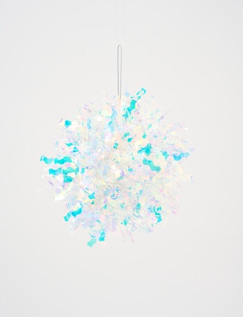 Christmas Shop Merry Morsels Iridescent Tinsel Bauble product photo