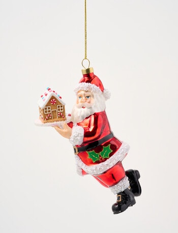 Christmas Shop Merry Morsels Glass Retro Santa product photo