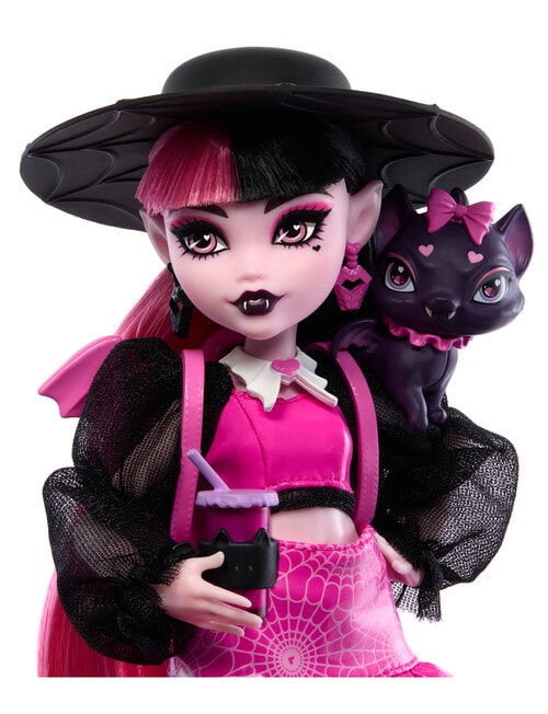 Monster High Draculaura Fashion Doll with Pet Count Fabulous product photo View 03 L