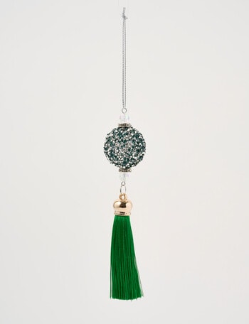 Christmas Shop Mistletoe Meadow Mini Bauble with Tassel, Forest product photo