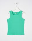 Mac & Ellie Rib Singlet, Jade Green product photo