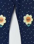 Mac & Ellie Daisy Spot Full Length Legging , Navy product photo View 02 S