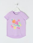 Mac & Ellie Fun Fruit Short Sleeve Tee, Lilac product photo