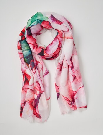 Boston + Bailey Hydrangea Summer Scarf, Pink product photo