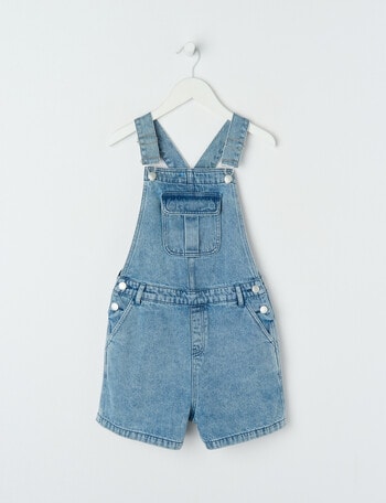 Switch Denim Cargo Pocket Shortall, Mid Blue product photo