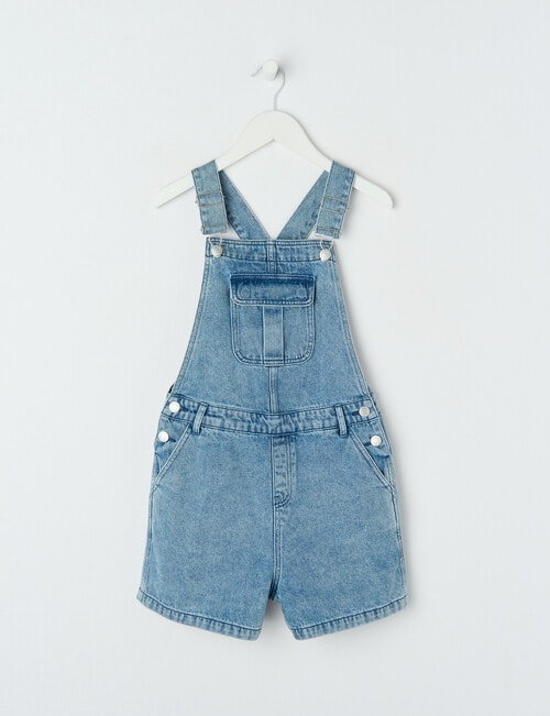 Switch Denim Cargo Pocket Shortall, Mid Blue product photo