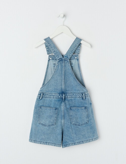 Switch Denim Cargo Pocket Shortall, Mid Blue product photo View 02 L