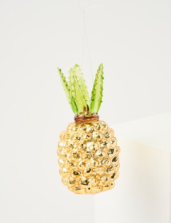 Christmas Shop Tidings & Treats Glass, Pineapple product photo