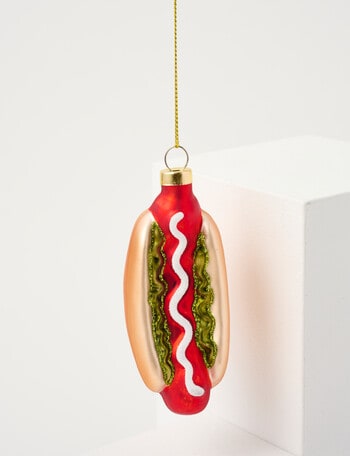 Christmas Shop Tidings & Treats Glass, Hot Dog product photo