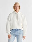 Calvin Klein Scuba Premium Monologo Hoodie, Ivory product photo