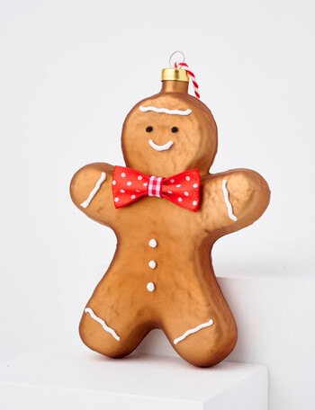 Christmas Shop Merry Morsels Glass Gingerbread Man product photo