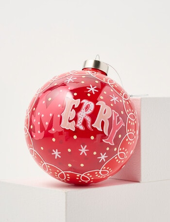 Christmas Shop Merry Morsels Glass Merry Bauble product photo