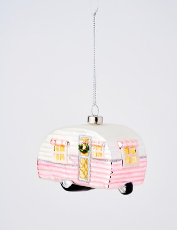 Christmas Shop Merry Morsels Glass Caravan Pink product photo