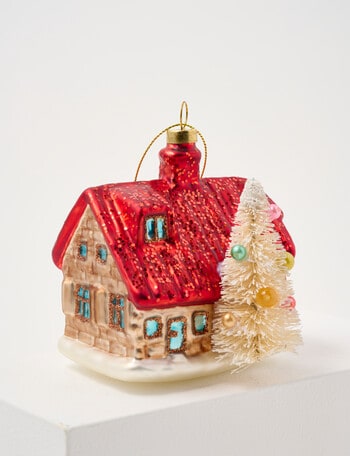 Christmas Shop Merry Morsels Glass Vintage Cottage product photo