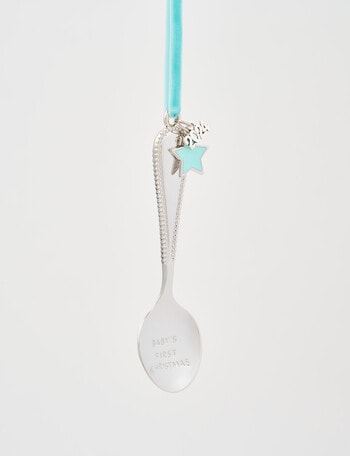 Christmas Shop Merry Morsels Baby's 1st Christmas Spoon, Blue product photo