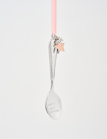 Christmas Shop Merry Morsels Baby's 1st Christmas Spoon, Pink product photo