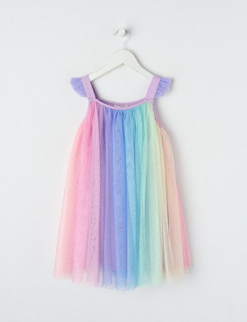 Mac & Ellie Rainbow Tulle Dress, Purple product photo