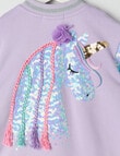 Mac & Ellie Party Collection Sequin Sleeve Bomber Jacket, Lilac product photo View 04 S