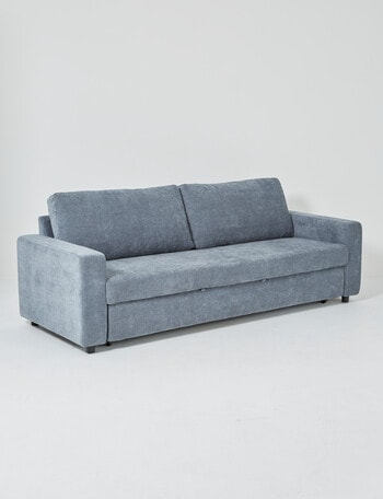 LUCA Boston Fabric 3 Seater Sofa Bed, Blue product photo