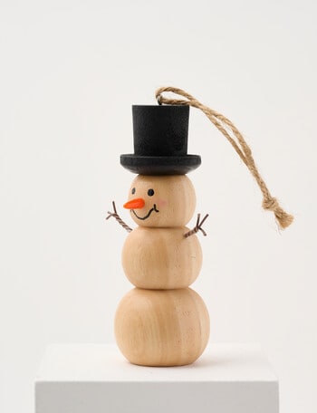 Christmas Shop Mistletoe Meadow Wooden Snowman product photo