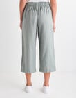 Zest Essential Linen Crop Pant, Sage product photo View 02 S