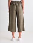 Zest Essential Linen Crop Pant, Teak product photo View 02 S