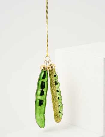 Christmas Shop Tidings & Treats Glass, Peas product photo