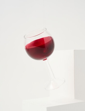 Christmas Shop Tidings & Treats Glass, Red Wine product photo