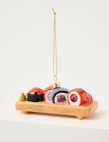 Christmas Shop Tidings & Treats Glass, Sushi Platter product photo