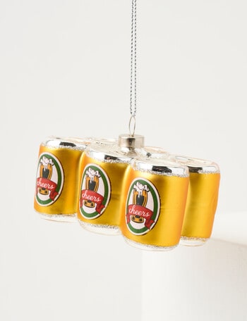 Christmas Shop Tidings & Treats Glass, Beer Cans product photo