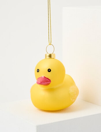 Christmas Shop Tidings & Treats Glass, Ducky product photo