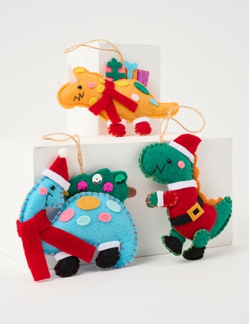 Christmas Shop Tidings & Treats Felt, Dinos S3 product photo