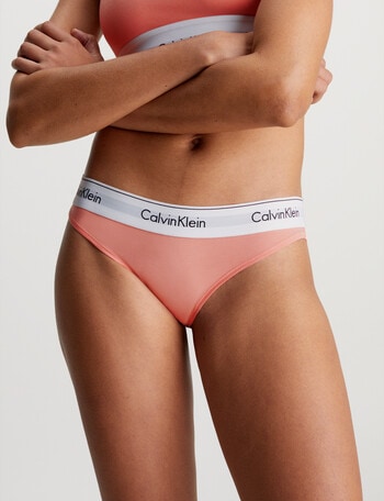 Calvin Klein Modern Cotton Bikini Brief, Coral Almond, XS-XL product photo