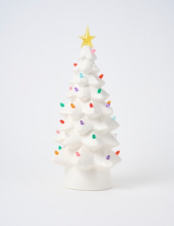 Christmas Shop Merry Morsels LED Ceramic Tree, Large product photo