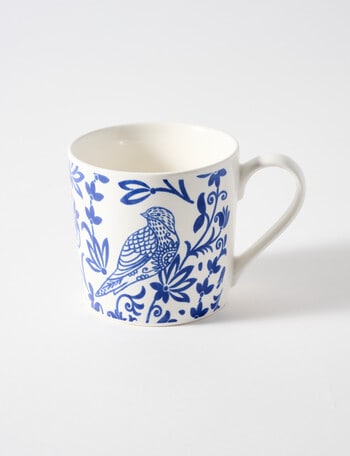 Porto Feather Mug, 350ml, Blue & White product photo
