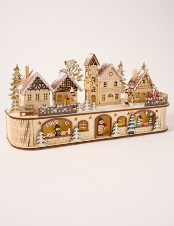 Christmas Shop Mistletoe Meadow LED Wooden Village, Scene product photo