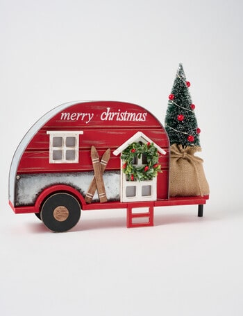 Christmas Shop Mistletoe Meadow LED Metal Caravan product photo