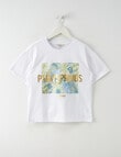 Switch Tropical Short Sleeve Boxy Tee, White product photo