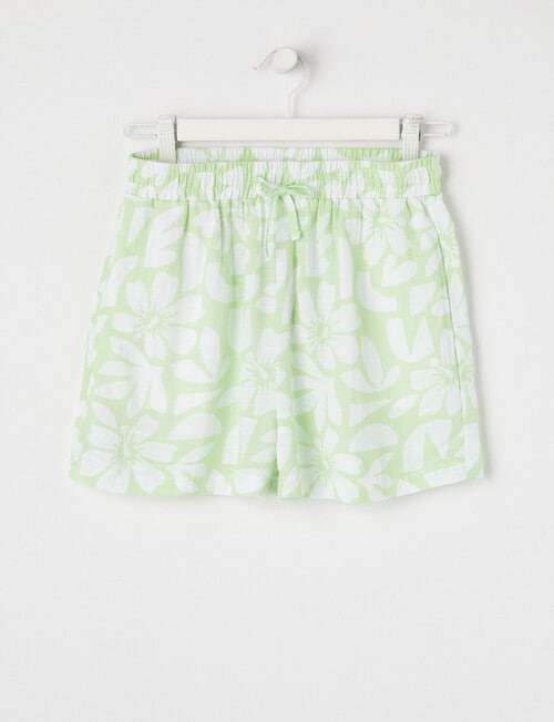 Switch Tropical Print Viscose Short, Lime product photo View 03 L