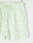 Switch Tropical Print Viscose Short, Lime product photo View 04 S