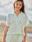 Switch Tropical Print Short Sleeve Shirt, Lime product photo