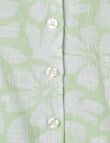 Switch Tropical Print Short Sleeve Shirt, Lime product photo View 04 S