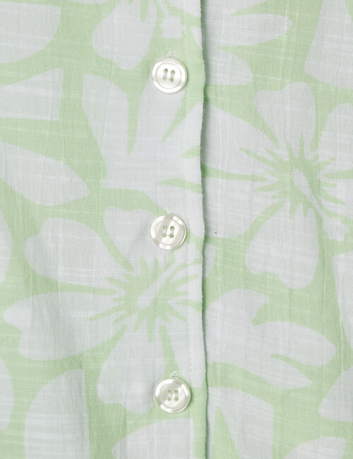 Switch Tropical Print Short Sleeve Shirt, Lime product photo View 04 L