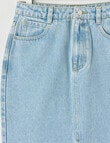 Switch Denim Midi Skirt, Light Blue product photo View 05 S