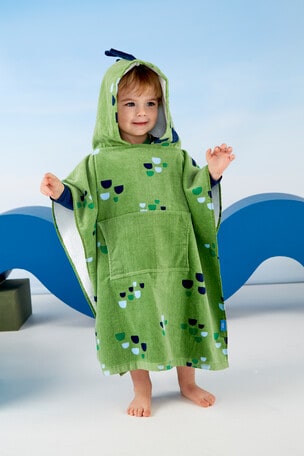 Verano Kids Cray Mini Hooded Beach Towel Range, Blue & Orange product photo