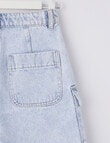 Switch Cargo Denim Short, Light Blue product photo View 05 S