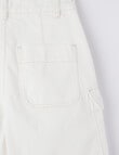 Switch Cargo Denim Short, White product photo View 03 S